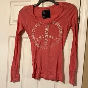 America Eagle Outfitters Long Sleeve Tee Size Small